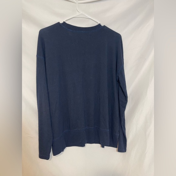 Lucky Brand Sweater Bundle 3 Medium Spring Lightweight Knit Navy White - Picture 7 of 12